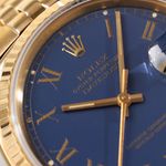 Rolex Datejust 36 16018 (1977) - Blue dial 36 mm Yellow Gold case (4/8)
