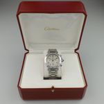 Cartier Pasha 1050 (Unknown (random serial)) - Silver dial 38 mm Steel case (8/8)