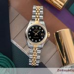 Rolex Lady-Datejust 69173 (Unknown (random serial)) - Black dial 26 mm Gold/Steel case (1/8)
