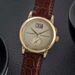 A. Lange & Söhne Saxonia 105.021 (1999) - Silver dial 34 mm Yellow Gold case (3/8)