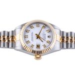 Rolex Lady-Datejust 69173 (1990) - White dial 26 mm Gold/Steel case (6/8)