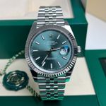 Rolex Datejust 41 126334 (2024) - Green dial 41 mm White Gold case (2/7)