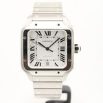 Cartier Santos WSSA0018 (2022) - Zilver wijzerplaat 38mm Staal (1/8)