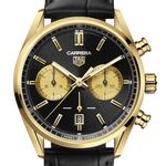 TAG Heuer Carrera CBN2044.FC8313 (2024) - Black dial 42 mm Yellow Gold case (1/1)