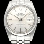 Rolex Datejust 36 16014 (1979) - Zilver wijzerplaat 36mm Staal (1/8)