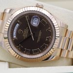 Rolex Day-Date II 218235 (2011) - Brown dial 41 mm Rose Gold case (5/8)