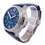 Panerai Luminor Marina Automatic PAM00282 (2008) - Blauw wijzerplaat 40mm Titanium (2/5)