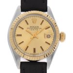 Rolex Lady-Datejust 6917 (1975) - Champagne dial 26 mm Gold/Steel case (1/8)