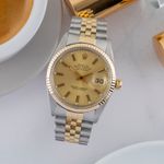 Rolex Datejust 36 16013 (1981) - Champagne dial 36 mm Gold/Steel case (1/8)