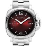 Panerai Luminor Due PAM01539 (2026) - Rood wijzerplaat 42mm Staal (1/1)