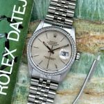 Rolex Datejust 36 16220 (1999) - Zilver wijzerplaat 36mm Staal (1/8)