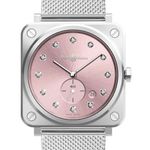 Bell & Ross BR S BRS-PK-ST-LGD/SST (2024) - Roze wijzerplaat 40mm Staal (1/3)