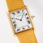 Cartier Tank Unknown (1970) - White dial 35 mm Yellow Gold case (1/8)