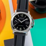 Panerai Luminor Marina Automatic PAM00050 (2001) - Zwart wijzerplaat 40mm Staal (3/8)