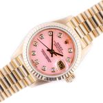 Rolex Lady-Datejust 79178 (2001) - Pink dial 26 mm Yellow Gold case (1/8)