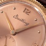 Breitling Vintage 177 (Unknown (random serial)) - Pink dial 34 mm Rose Gold case (3/8)