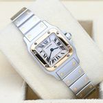 Cartier Santos Galbée 1567 (2001) - White dial 24 mm Gold/Steel case (1/8)