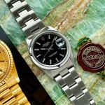 Rolex Oyster Perpetual Date 15200 (1993) - Zwart wijzerplaat 34mm Staal (5/8)