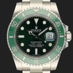 Rolex Submariner Date 116610LV (2016) - Green dial 40 mm Steel case (3/8)