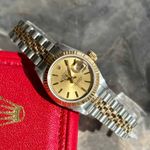Rolex Lady-Datejust 69173 (1993) - Gold dial 26 mm Gold/Steel case (3/8)