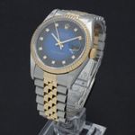 Rolex Datejust 16233 (1990) - Blue dial 36 mm Gold/Steel case (5/7)
