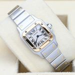 Cartier Santos Galbée 1567 (2001) - White dial 24 mm Gold/Steel case (1/8)