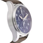 IWC Pilot Spitfire Chronograph IW387901 (2019) - Zwart wijzerplaat 41mm Staal (7/8)