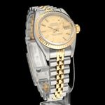 Rolex Lady-Datejust 69173 (1987) - Champagne dial 26 mm Gold/Steel case (3/8)
