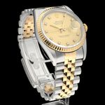 Rolex Datejust 36 16233G (1991) - Champagne dial 36 mm Gold/Steel case (5/8)