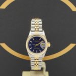 Rolex Lady-Datejust 69173 (1989) - Blue dial 26 mm Gold/Steel case (1/7)