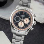 Union Glashütte Belisar Chronograph D009.427.16.052.00 (Unknown (random serial)) - Black dial 45 mm Steel case (3/8)