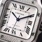 Cartier Santos W4SA0005 (2023) - Silver dial 42 mm Steel case (2/3)