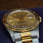 Rolex Datejust Turn-O-Graph 16253 (1979) - Champagne dial 36 mm Gold/Steel case (3/4)