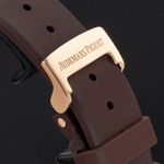 Audemars Piguet Royal Oak Lady 67601OR.ZZ.D080CA.01 (2009) - Bruin wijzerplaat 33mm Roségoud (8/8)