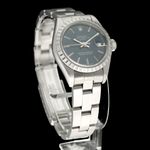 Rolex Oyster Perpetual Lady Date 69240 (1996) - Blue dial 26 mm Steel case (3/7)