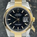 Rolex Datejust 36 116233 (2017) - Zwart wijzerplaat 36mm Goud/Staal (4/8)