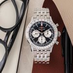 Breitling Navitimer 1 B01 Chronograph AB0138211B1A1 (2021) - Zwart wijzerplaat 43mm Staal (1/8)