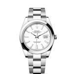 Rolex Datejust 41 126300 (2024) - Wit wijzerplaat 41mm Staal (1/8)