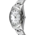 Rolex Oyster Perpetual Date 115234 (2007) - Wit wijzerplaat 34mm Staal (7/8)