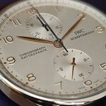 IWC Portuguese Chronograph IW3712 (2004) - Silver dial 41 mm Steel case (5/5)