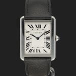 Cartier Tank Solo WSTA0028 (Onbekend (willekeurig serienummer)) - Wit wijzerplaat 35mm Staal (3/8)