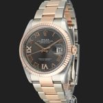 Rolex Datejust 36 126231 (2024) - Grey dial 36 mm Gold/Steel case (1/8)