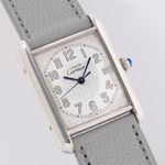 Cartier Tank 2414 (1990) - Wit wijzerplaat 26mm Zilver (1/7)