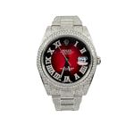 Rolex Datejust 41 126300 (2021) - Rood wijzerplaat 41mm Staal (1/8)