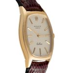 Rolex Cellini 3803 (1973) - Silver dial 32 mm Yellow Gold case (6/8)