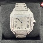 Cartier Santos WSSA0018 (2020) - Zilver wijzerplaat 40mm Staal (2/8)