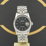 Rolex Datejust 36 16234 (1989) - Zwart wijzerplaat 36mm Staal (1/7)