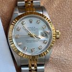 Rolex Lady-Datejust 69173 (1989) - Silver dial 26 mm Gold/Steel case (2/8)