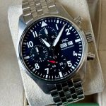 IWC Pilot Chronograph IW388113 (2025) - Zwart wijzerplaat 41mm Staal (1/7)