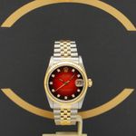 Rolex Datejust 31 68273 (1989) - Rood wijzerplaat 31mm Goud/Staal (1/7)